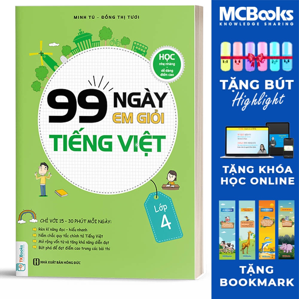 Sách - 99 ngày em giỏi Tiếng Việt lớp 4