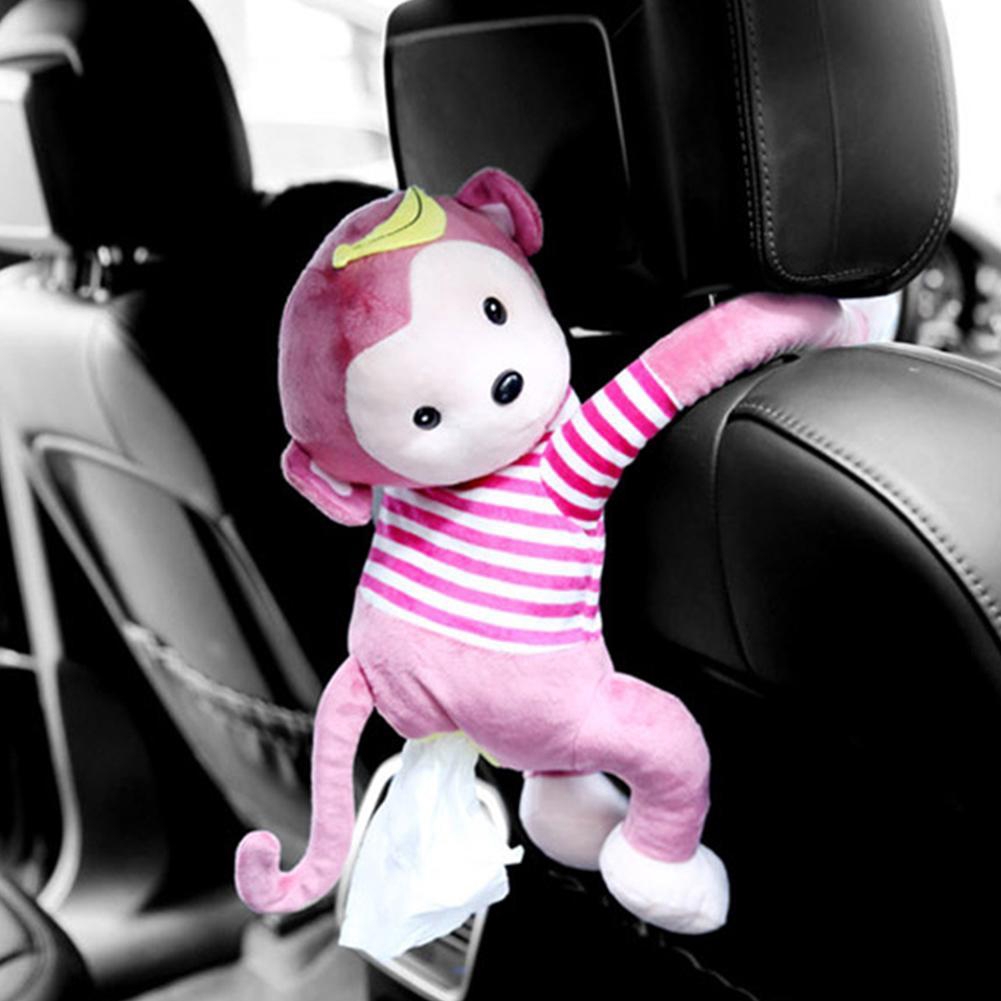 Hộp đựng khăn giấy hình khỉ đáng yêu cho ô tô