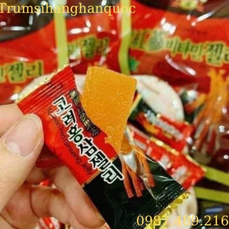 KẸO SÂM DẺO HÀN QUỐC GÓI 200G [ KẸO SÂM MỀM ]