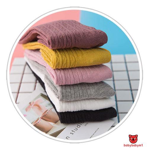 Vớ Cotton Cổ Cao Xinh Xắn Dành Cho Bé Gái Từ 0-3 Tuổi