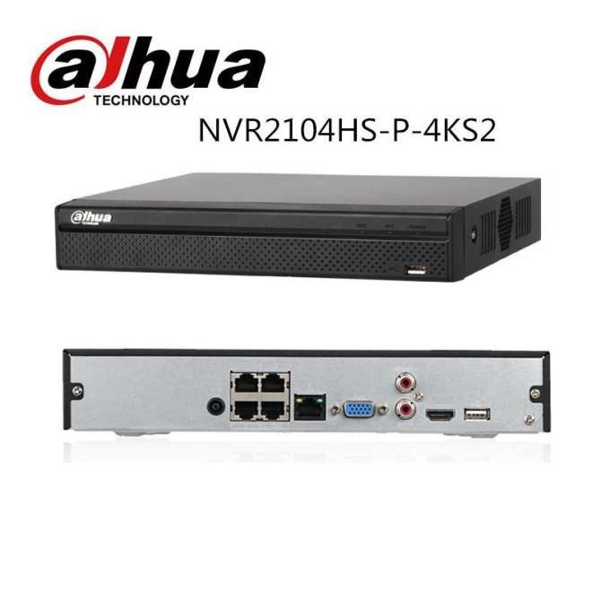 Đầu ghi hình camera IP 4 kênh DAHUA NVR2104HS-4KS2 - Hàng chính hãng