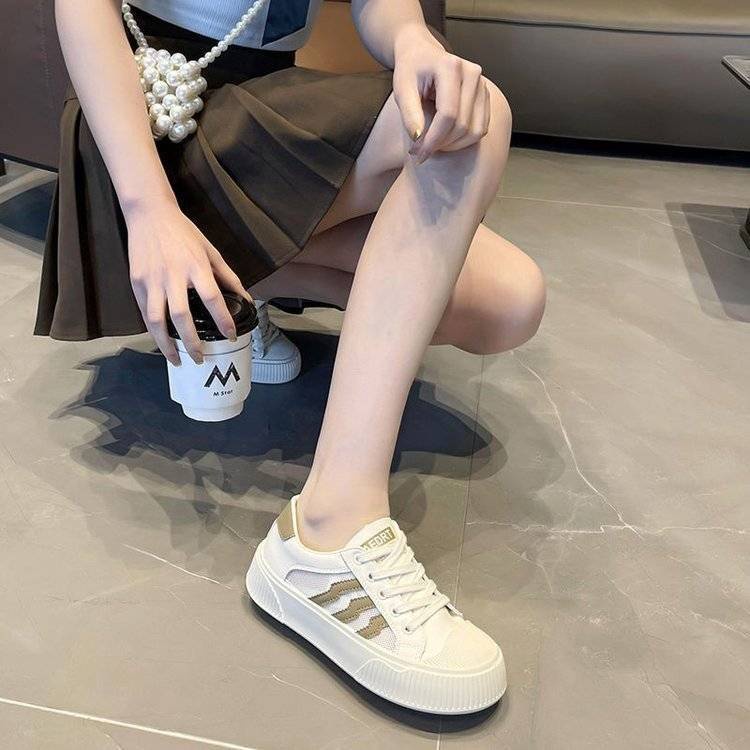 Giày Thể Thao Mũi Vỏ Sò Phong Cách Harajuku Hàn Quốc 2022 Cho Nữ