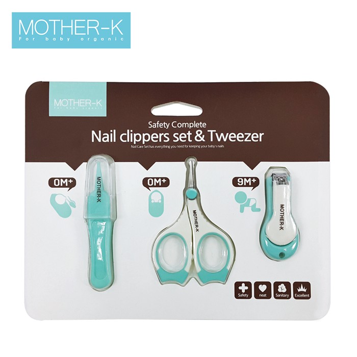 Bộ cắt móng tay kèm nhíp MotherK-Hàn Quốc