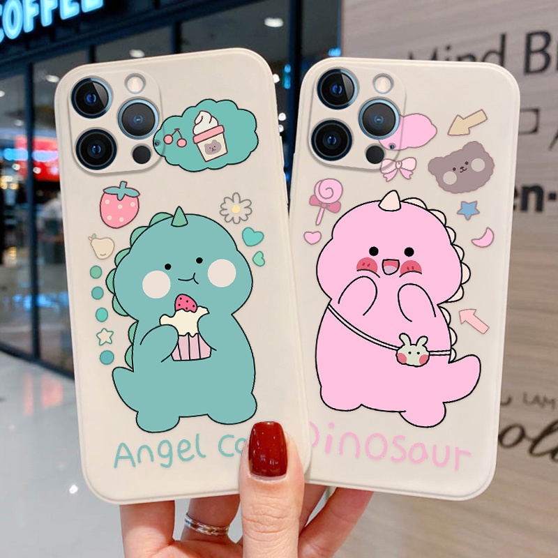 Ốp lưng IPhone cạnh vuông Khủng Long Simpson 6plus/6s/6splus/7/7plus/8/8plus/x/xr/xs/11/12/13/14/pro/max/plus/promax BV