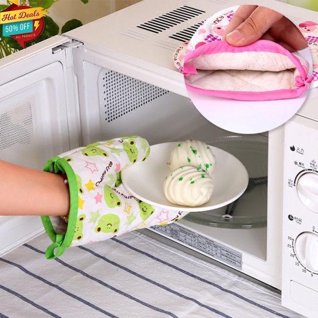 Găng Tay Cách Nhiệt Bằng Cotton Dùng Trong Nhà Bếp