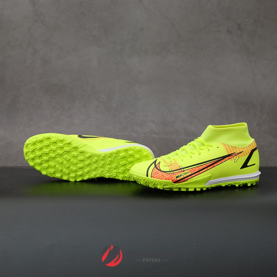 GIÀY ĐÁ BÓNG CHÍNH HÃNG NIKE MERCURIAL SUPERFLY 8 ACADEMY TF CV0953-760 - VÀNG NEON