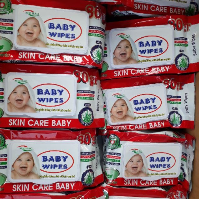 Khăn ướt baby wiper 80 tờ -có mùi hương