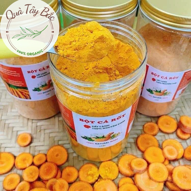 Bột Cà Rốt Nguyên Chất sấy lạnh ăn Eatclean, detox, đắp mặt