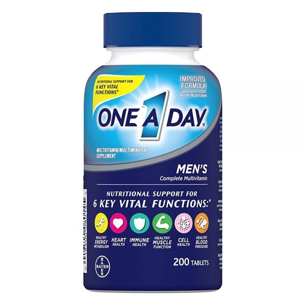 Viên uống One a day Men's , Women's 50+ Multivitamin 200 viên, Bổ sung vitamin tổng hợp cho Nam và Nữ 200v