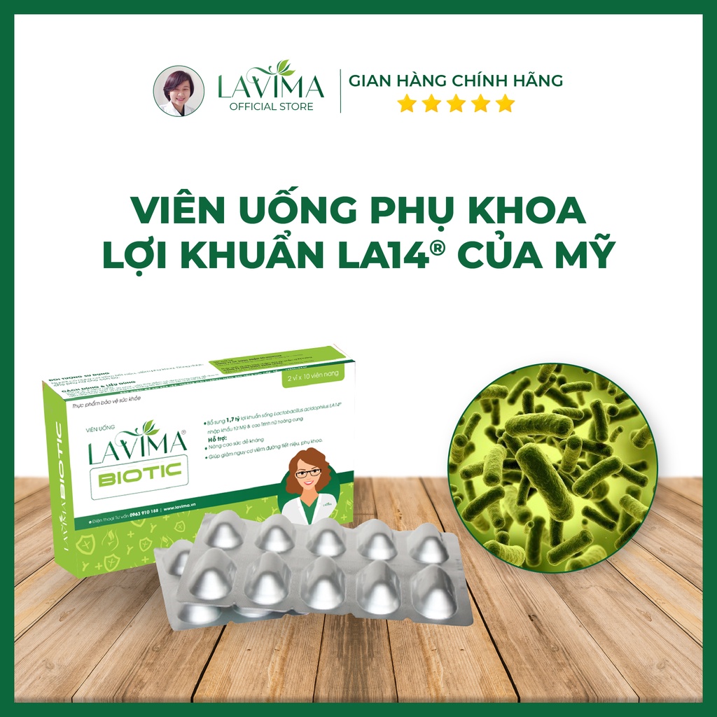 Viên Uống Phụ Khoa- Men Vi Sinh Vùng Kín LAVIMA BIOTIC