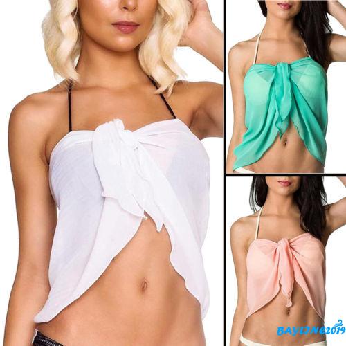 Chân váy chiffon màu trơn quyến rũ cho nữ