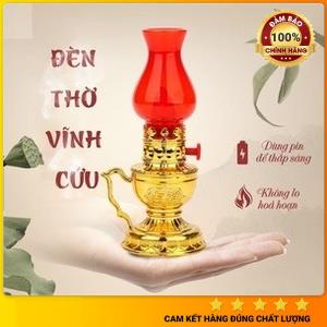 Đèn thờ cúng vĩnh cửu siêu bền, Đèn dầu thờ cúng chạy pin - Không dùng dây, nhỏ gọn, tiện lợi