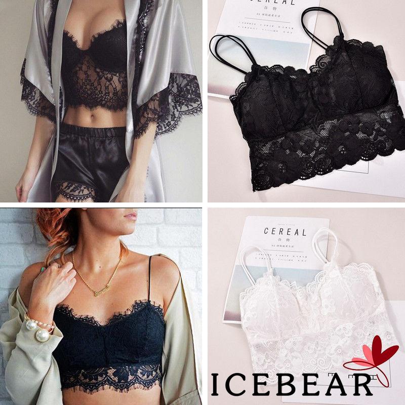 Áo lót 2 dây thiết kế phối ren quyến rũ dành cho nữ