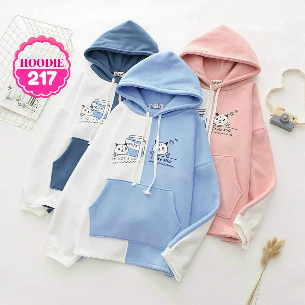 ÁO HOODIE PHỐI MÀU CỰC XINH AHD217 ⚡FREESHIP⚡100% ẢNH THẬT⚡ NN CHUYÊN SỈ - NN STORE