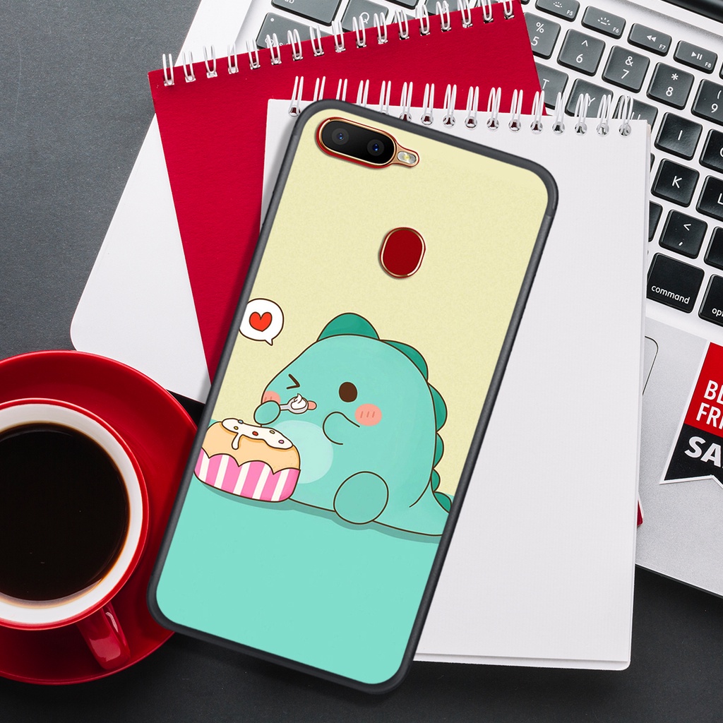[HOT]ỐP OPPO A5S - A7 - A12 - F9 , IN HÌNH KHỦNG LONG CHIBI SIÊU DỄ THƯƠNG.