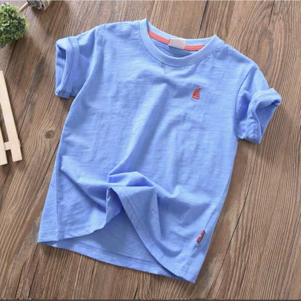Áo phông cộc tay cho bé trai chất cotton size lớn đến 65kg - Áo BOAT