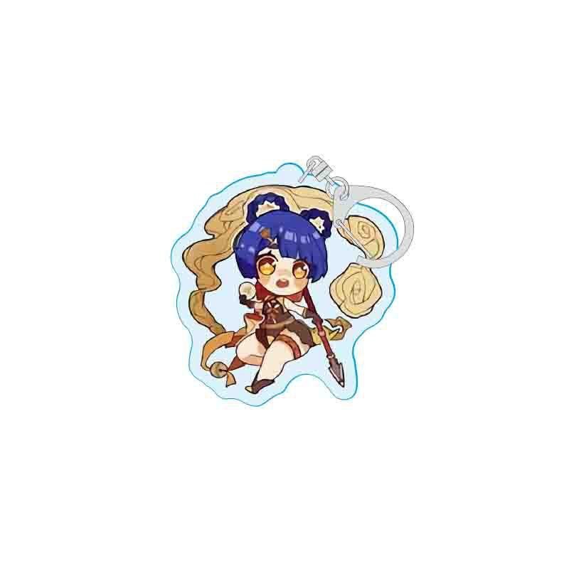 ( Mica trong acrylic ) Móc khóa xinh xắn in hình GENSHIN IMPACT ver CHIBI CHIÊU THỨC anime chibi