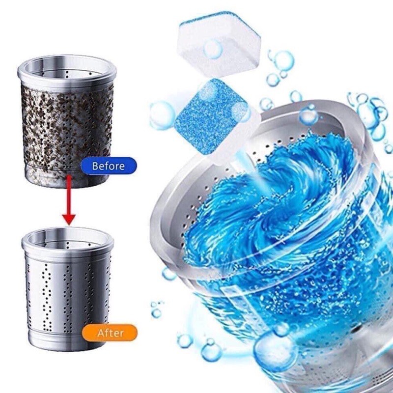 Combo 12 viên tẩy lồng máy giặt siêu sạch(loại 1)