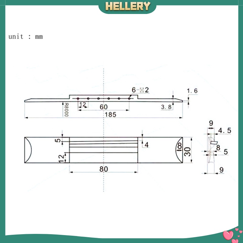 1 Ngựa Đàn Guitar 6 Dây Bằng Gỗ Hồng Mộc Cho Đàn Guitar Cổ Điển