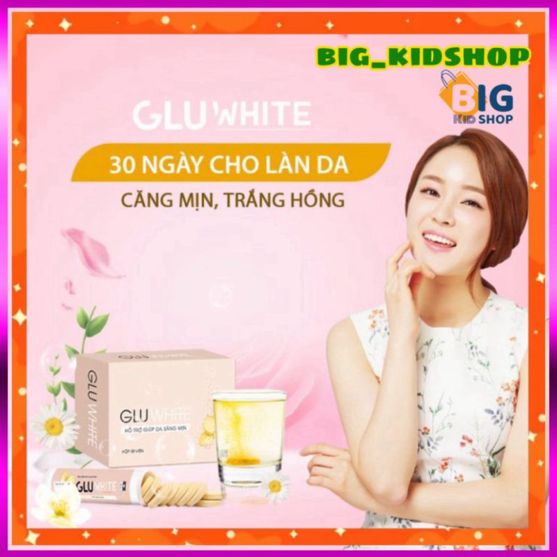 Viên Uống Trắng Da Gluwhite Dạng Sủi Với Collagen, Vitamin C Hỗ Trợ Làm Đẹp Da, Giảm Mờ Nám. Hiệu Quả Sau 30 Ngày | BigBuy360 - bigbuy360.vn