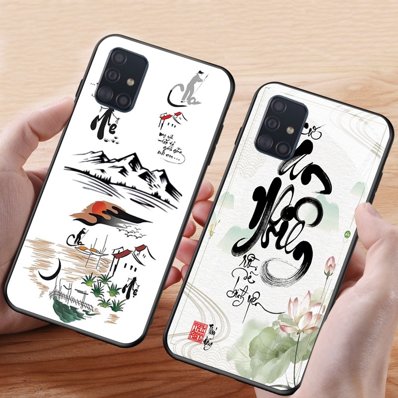 Ốp lưng kính cường lực dòng Oppo Realme Q3 pro carnival Realme GT master các mẫu thư pháp ý nghĩa