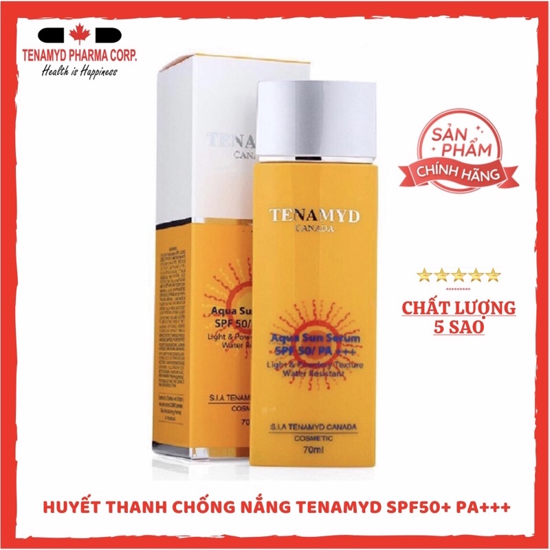 [Date: 2026] Huyết thanh chống nắng Tenamyd SPF 50/ PA+++ bảo vệ da Titanium Dioxid