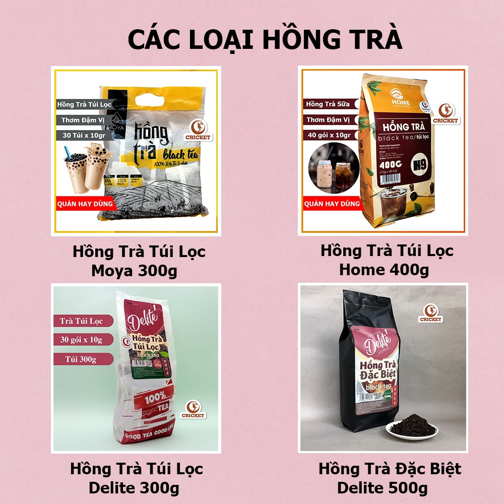 Combo Trà Sữa Trân Châu Đài Loan ( Trân Châu Đen Đài Loan + Trà + Bột Sữa + Đường Đen Đài Loan)