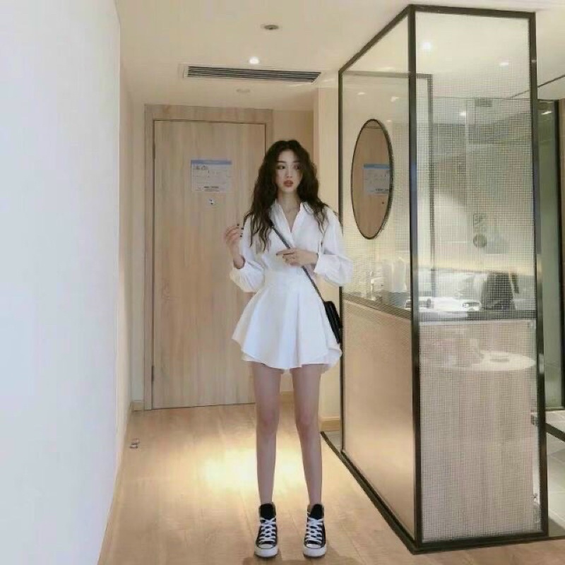 Sét Sơ Mi Cột Eo Bigsize 55kg Đến 100kg (L/XL/XXL)