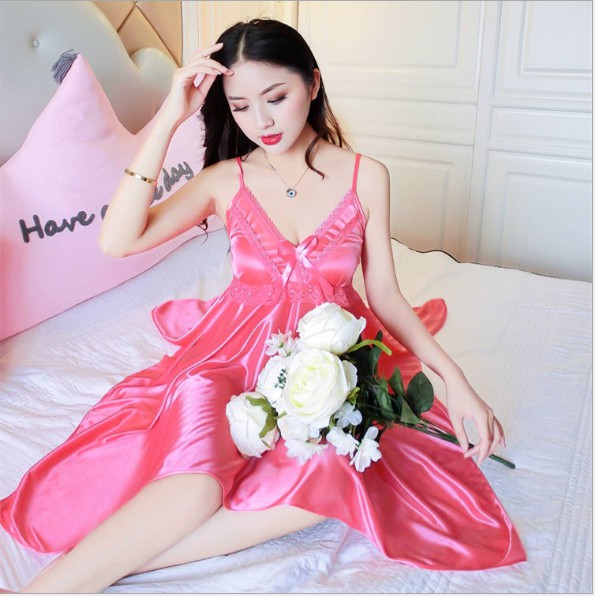 Đầm Ngủ Sexy Gợi Cảm ❣️FreeShip - Chất Đẹp❣️Lụa Satin Quyến Rũ Mềm Mát Mịn (P)