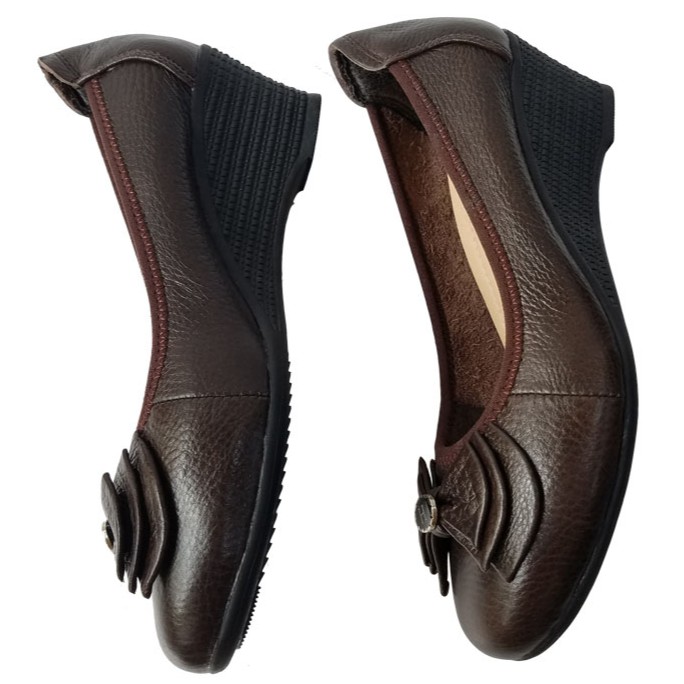 Giày búp bê da bò thời trang BIGGBEN cao 5 cm HKD342