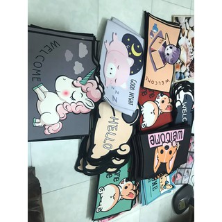 Thảm chùi chân cute thảm nỉ lì chất đẹp 40x60cm