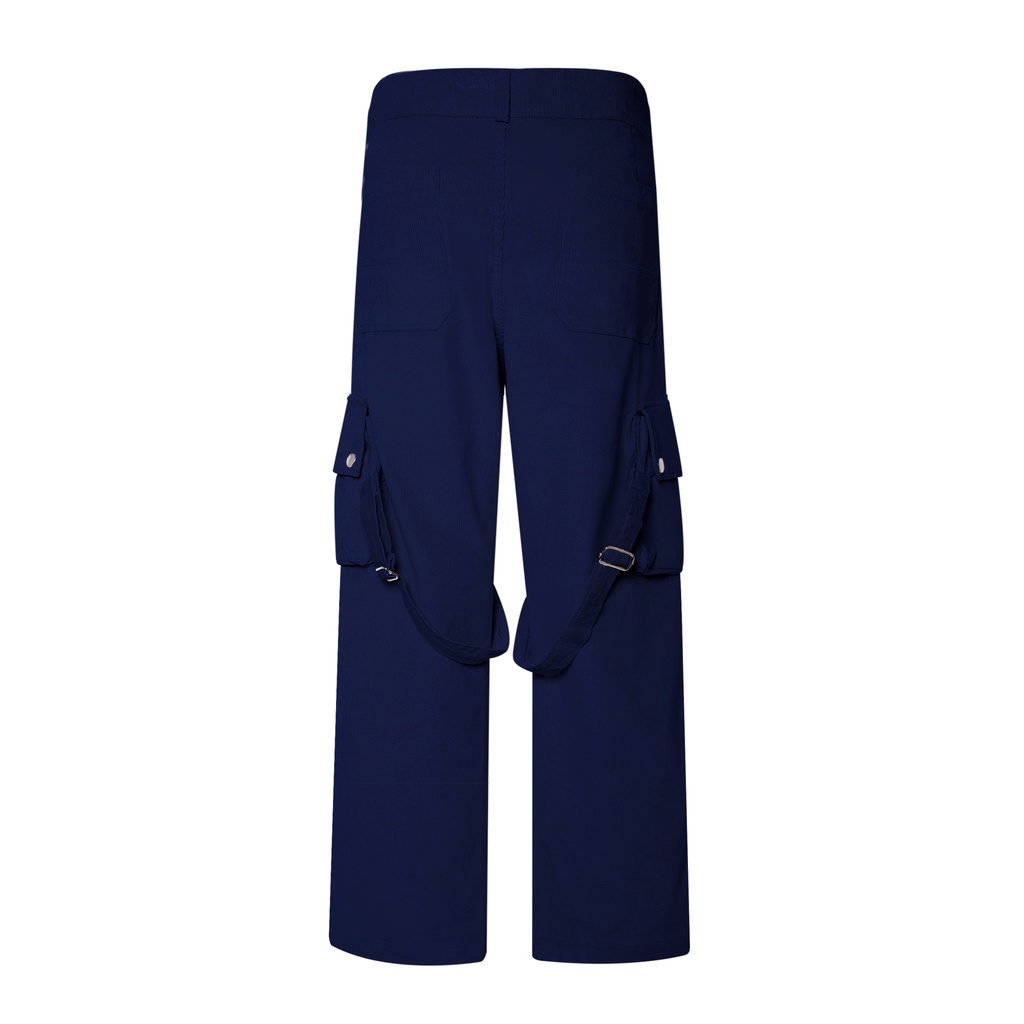 Quần dài NEEDS OF WISDOM Strap Cargo Pants - Blue - Local Brand Chính Hãng