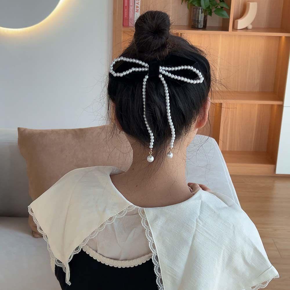 Kẹp Tóc Hình Nơ Phong Cách Hàn Quốc Ngọt Ngào Cho Nữ