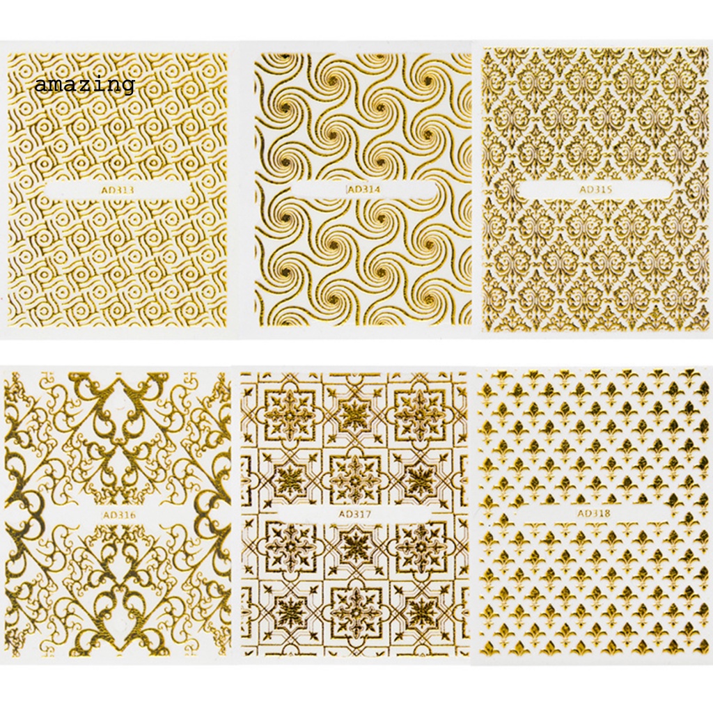 Nhãn Dán Trang Trí Móng Tay Chuyển Đổi Họa Tiết Hoa 3D Mỏng Thanh Lịch Dành Cho Nữ