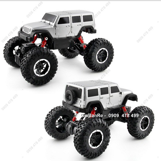 XE ĐIỀU KHIỂN TỪ XA PIN SẠC BÁNH GAI OFFROAD SIZE LÓN JEEP - TRẮNG - 9473.2