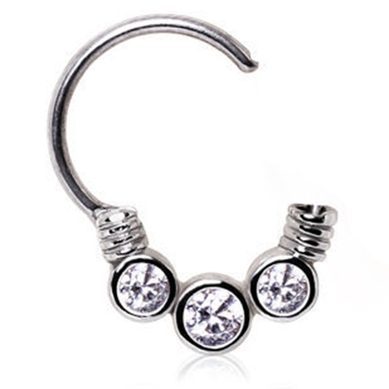 Mũi Thép Không Gỉ Đính Đá Độc Đáo Thời Trang