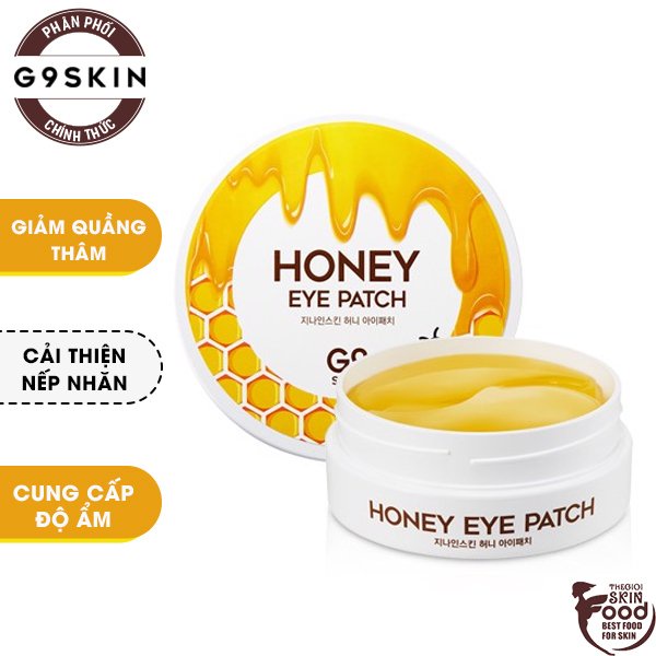 Mặt Nạ Dưỡng Mắt Giảm Quầng Thâm, Cải Thiện Nếp Nhăn, Dưỡng Ẩm G9Skin Honey Eye Patch (60 miếng)