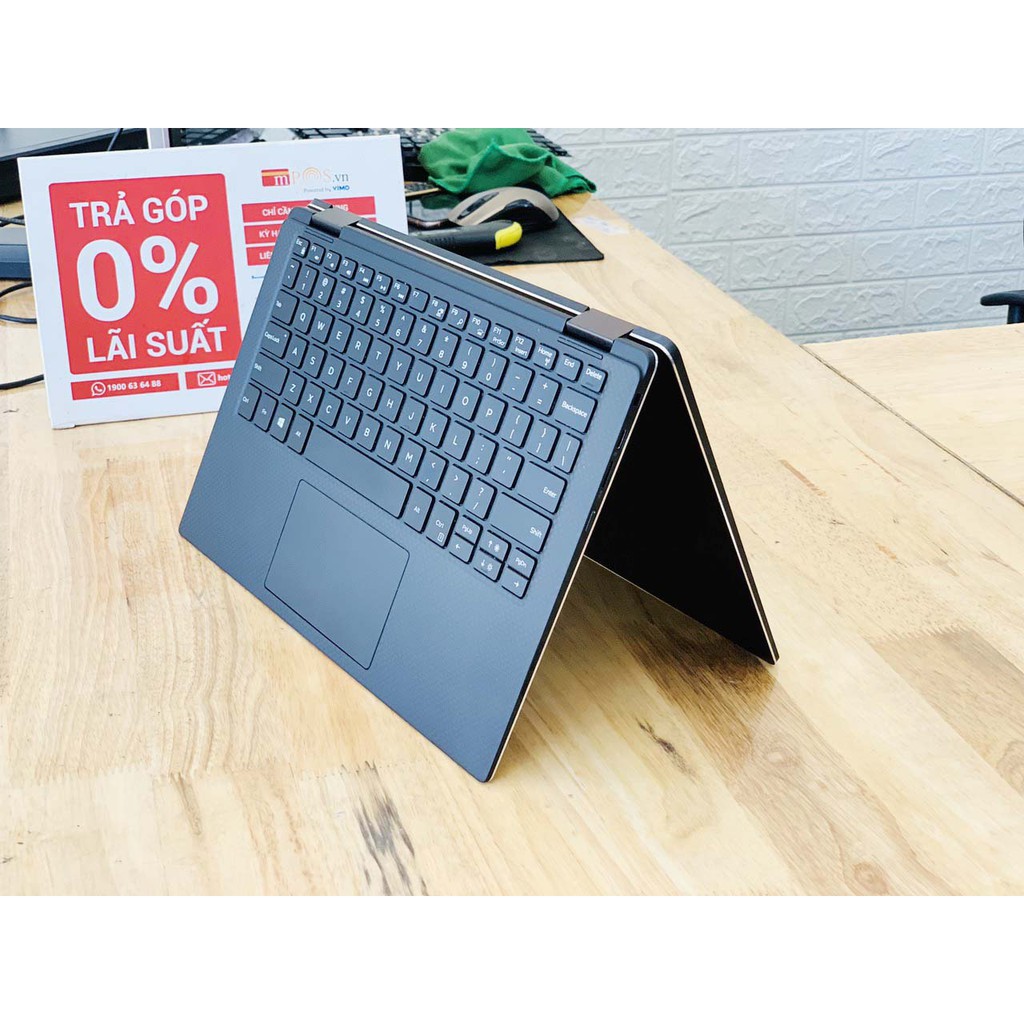 Laptop Dell Xps 13 9365 i7-7Y75 Ram 16G SSD 256G 13.3 inch Cảm Ứng 3K Xoay Gập 360 Độ Like New