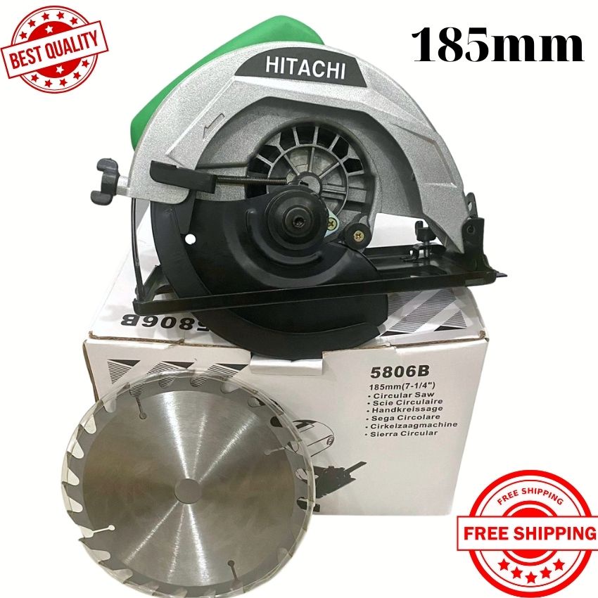 Máy cưa gỗ HITACHI 185MM ruột đồng 100% Máy nhỏ gọn hoạt động mạnh mẽ