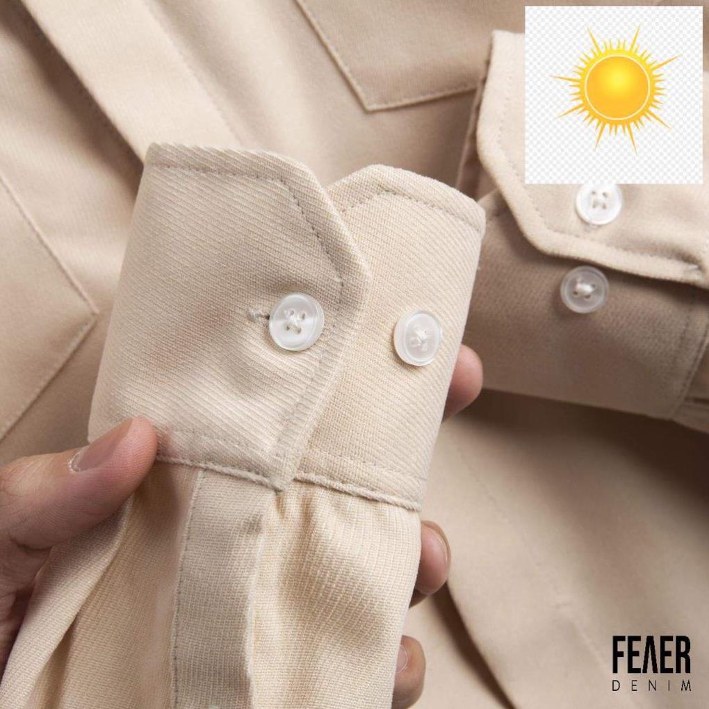 ️🎉💓 Áo sơ mi nam FEAER DENIM tay dài chất lụa nhung gân VELVET FABRIC 3 màu ️🎉💓