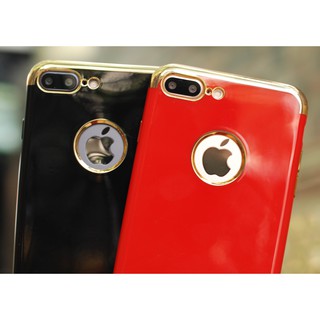 [Mã ELHAJULY giảm 6% đơn 50K] ốp lưng đen bóng mạ 2 đầu iphone 7 plus