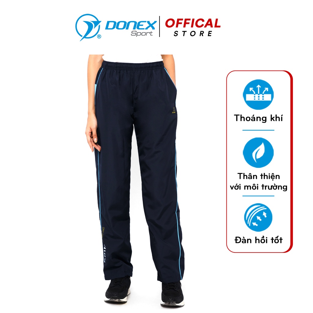 Quần Thể Thao Nữ DONEXPRO Form Classic, Cạp Chun Dễ Mặc, Khóa Kéo 2 Bên Túi Quần, Chất Gió AD-555