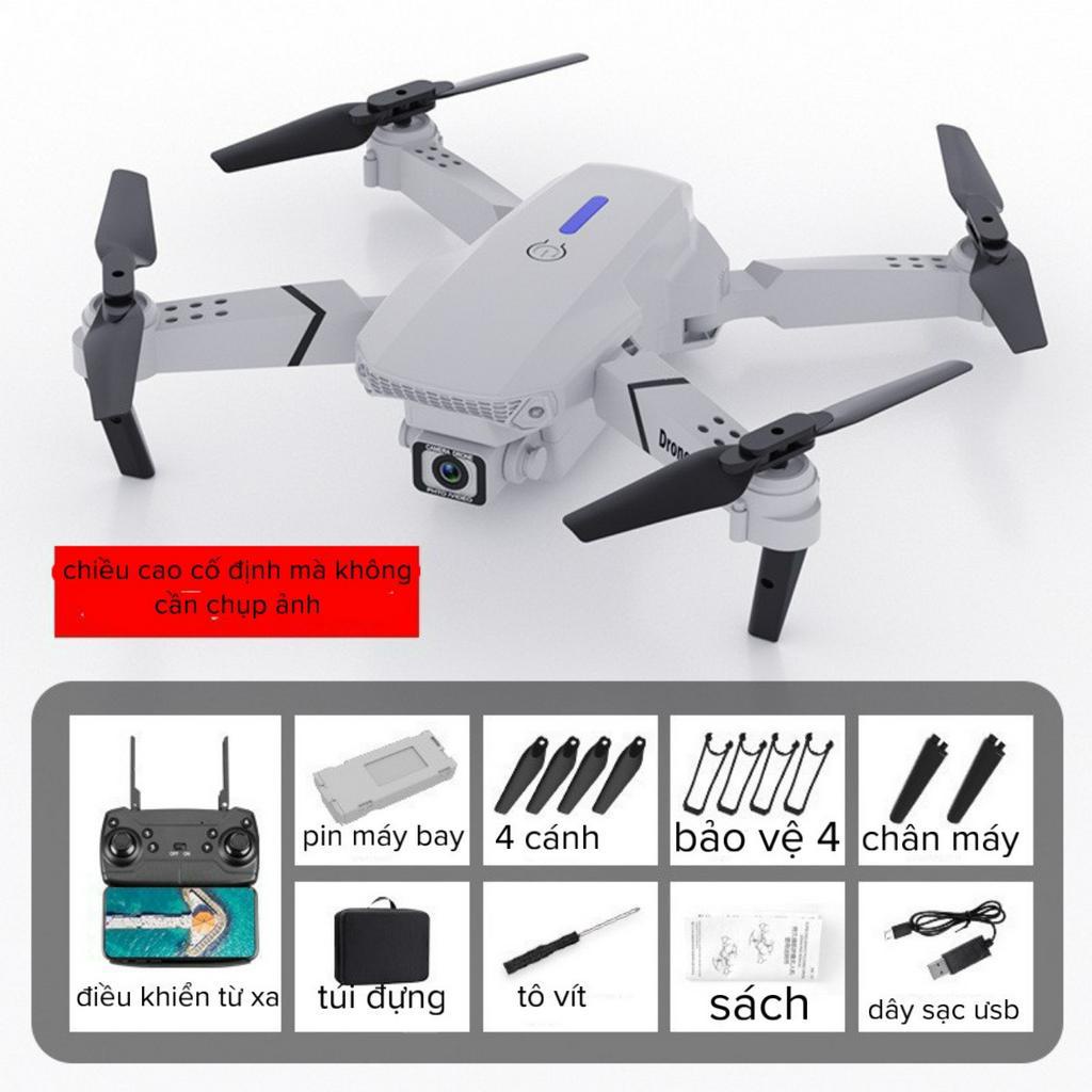 Máy bay Flycam E88 - 1 camera 4K, dùng sạc điện usb ( tặng túi đựng