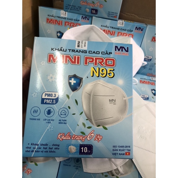 Khẩu trang N95 6 lớp MINIPRO - Hộp 10 cái