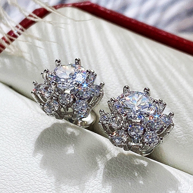 Khuyên Tai Nữ Hình Bông Tuyết Thời Trang