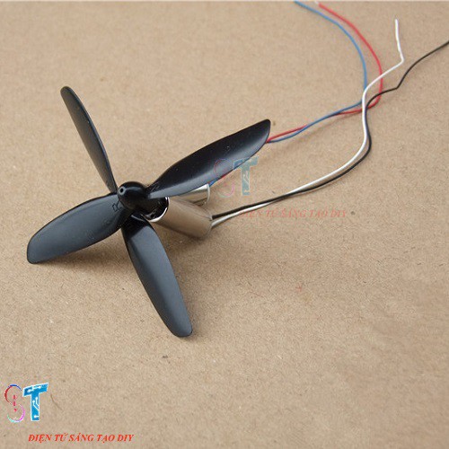 Bộ 2 Động Cơ Coreless 8520 Kèm Cánh Thuận Nghịch 75mm