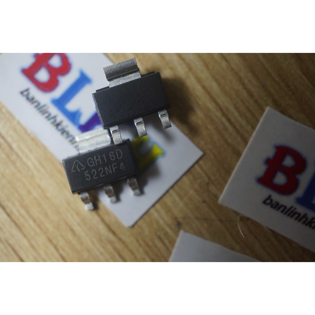 4 IC nguồn AZ1117CH-3.3 GH16D SOT-223 chính hãng Diodes