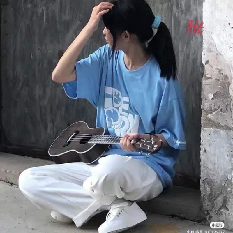 Áo TIDE xanh +quần trắng HT11