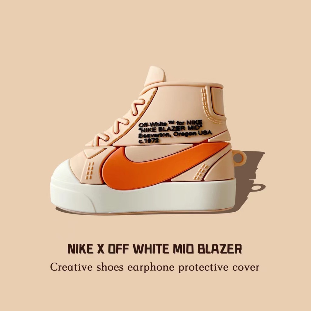 Off-white Vỏ Bảo Vệ Hộp Sạc Tai Nghe Airpods 1 / 2 / Pro Họa Tiết Logo Nike Ốp | BigBuy360 - bigbuy360.vn
