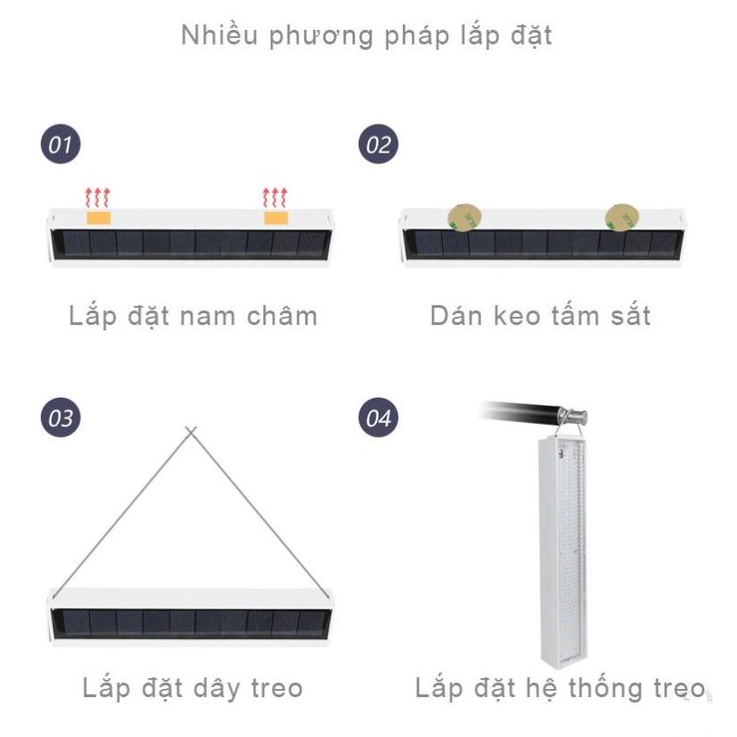 Đèn led sạc pin năng lượng mặt trời học tập KB-D0210B 10W - HanruiOffical